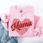 Mama, Leopard Print Hearts, Valentine's Day, Love, Hearts Sweatshirt