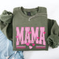 Mama, Love, Valentine's Day, Hearts, Stripes Sweatshirt