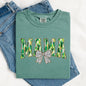 Mama, Painted, Dalmatian Bow, St Patrick's Day, Shamrock, Clover, Lucky, Leprechaun Tshirt Comfort Colors T-Shirt