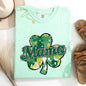 Mama, Painted, St Patrick's Day, Shamrock, Clover, Lucky, Leprechaun Tshirt Comfort Colors T-Shirt