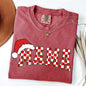Mama, Red Checkered Christmas Plaid, Santa, Winter, Santa, Xmas Tshirt Comfort Colors T-Shirt