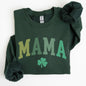 Mama, Shamrock, Collegiate, St Patrick's Day Sweatshirt