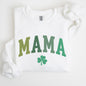 Mama, Shamrock, Collegiate, St Patrick's Day Sweatshirt