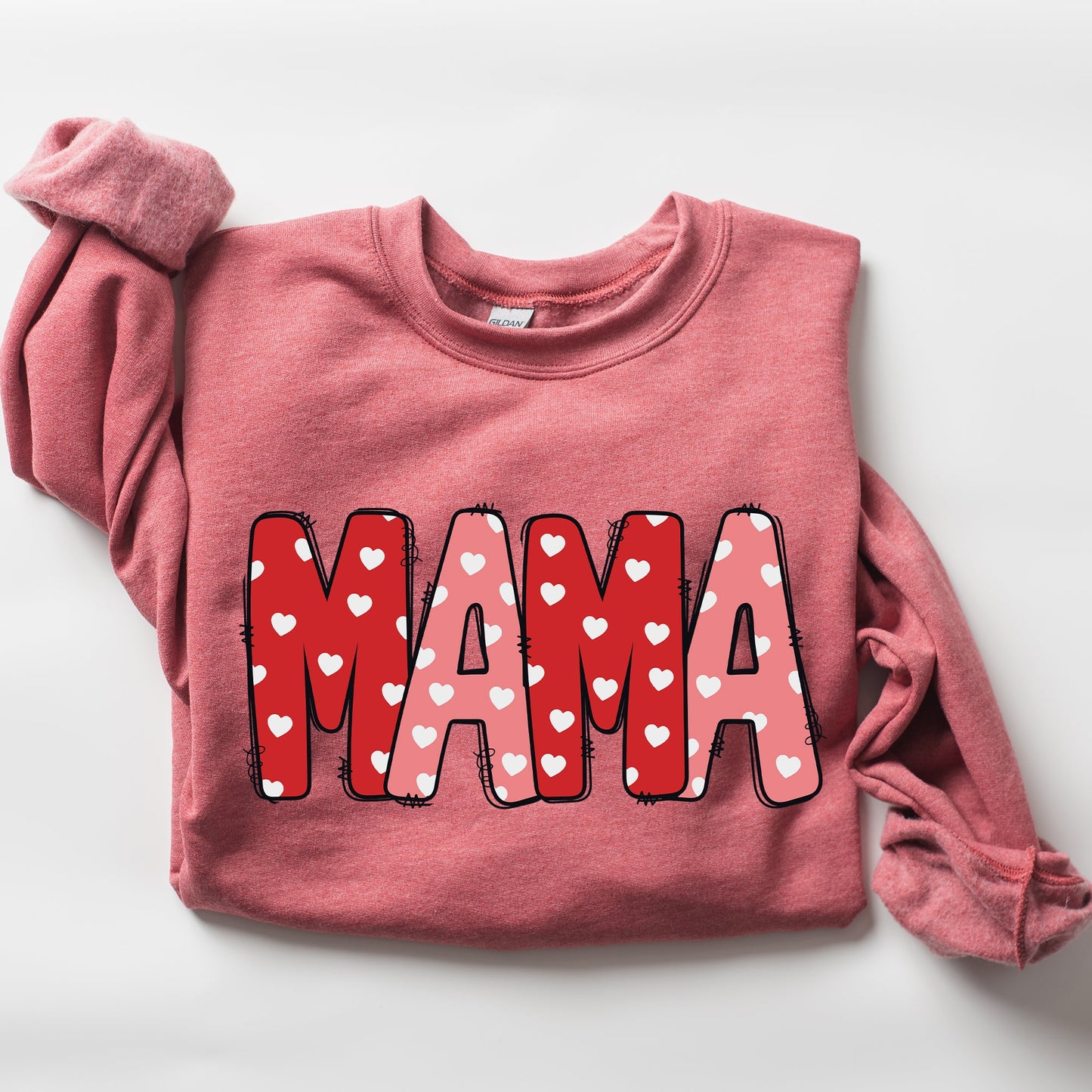 Mama, Valentine's Day, Hearts, Cute Sweatshirt