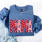 Mama, Valentine's Day, Ribbons, Hearts, Love Sweatshirt