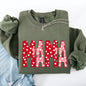 Mama, Valentine's Day, Ribbons, Hearts, Love Sweatshirt
