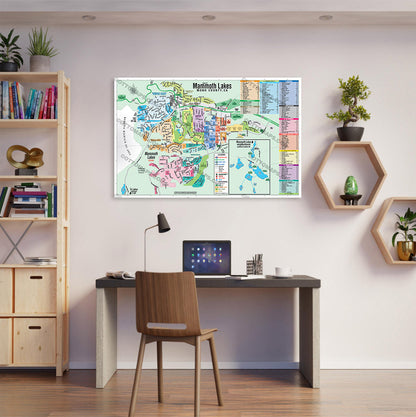 Mammoth Lakes Map, Mono County, CA - POSTER PRINTS