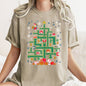 Mario Christmas, Retro, Classic, Video Game, Super, Comfort Colors, Tshirt