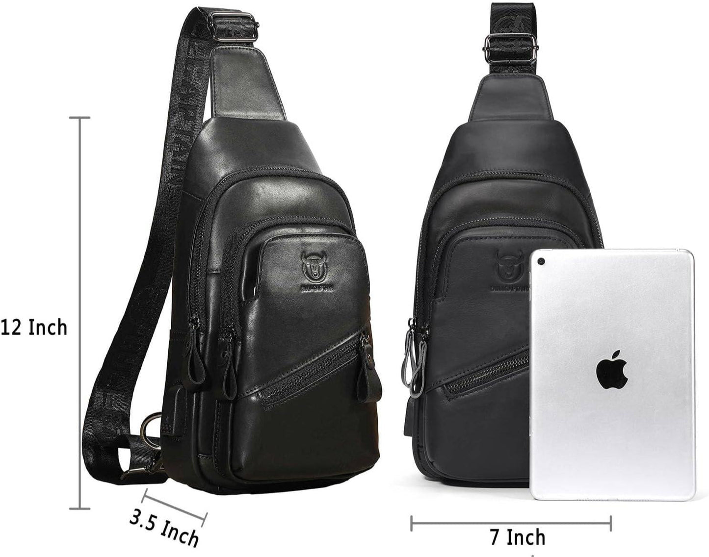 FR Fashion Co. Men's Executive Leather Sling Bag