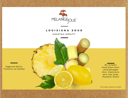 Mélange Jolie Louisiana Sour Cocktail SipKit™ (Case of Six) | Cocktail Mix | Under $100 | Kitchen + Metal