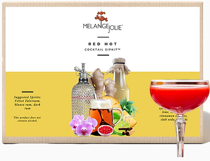 Mélange Jolie Red Hot Cocktail SipKit™ (Case of Six) | Glassware | Under $100 | Kitchen + Metal
