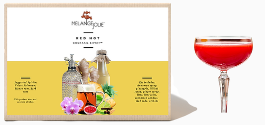 Mélange Jolie Red Hot Cocktail SipKit™ (Case of Six) | Glassware | Under $100 | Kitchen + Metal