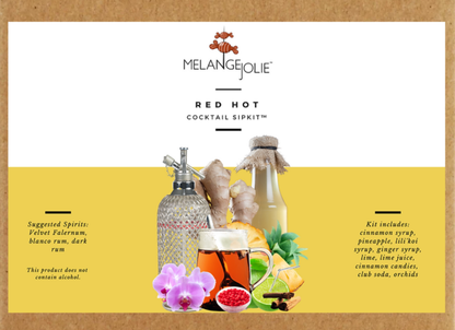 Mélange Jolie Red Hot Cocktail SipKit™ (Case of Six) | Glassware | Under $100 | Kitchen + Metal