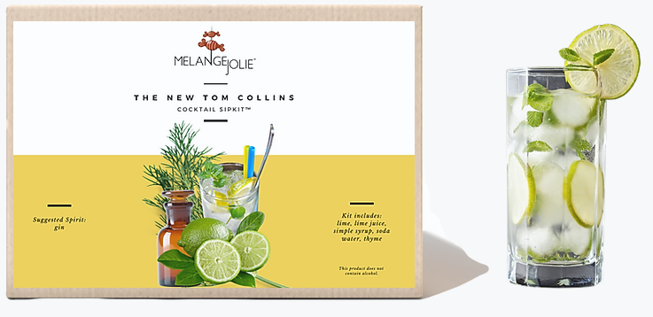 Mélange Jolie The New Tom Collins Cocktail SipKit™ (Case of Six) | Cocktail Mix | Under $100 | Kitchen + Metal