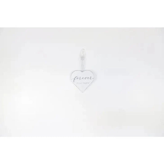 Christmas Ornament – Forever in Our Hearts Wood Heart Memorial Holiday Decor