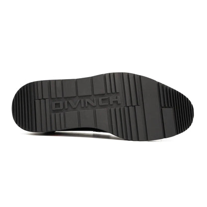 Men's Black Leather Loafers