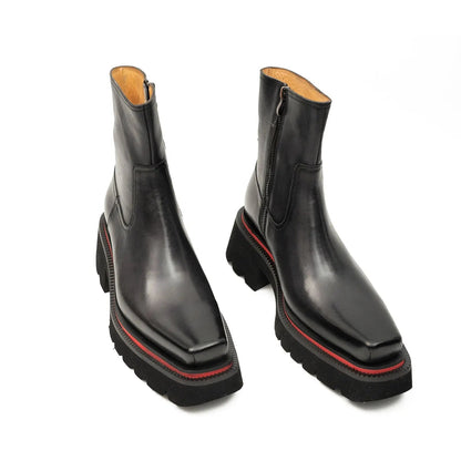 Men's Calfskin Thick - Sole Chelsea Boots