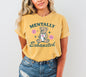 Mentally Exhausted Teddy Bear, Need A Break, Mental Health, Self Care, Funny, Naughty, Aesthetic, Meme, Tshirt Comfort Colors T-Shirt