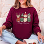 Meowy Christmas, Cats, Cute, Santa, Pets Sweatshirt