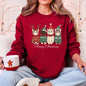 Meowy Christmas, Cats, Cute, Santa, Pets Sweatshirt