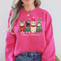 Meowy Christmas, Cats, Cute, Santa, Pets Sweatshirt