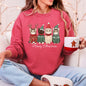Meowy Christmas, Cats, Cute, Santa, Pets Sweatshirt