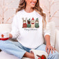 Meowy Christmas, Cats, Cute, Santa, Pets Sweatshirt