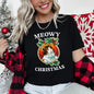 Meowy Christmas, Funny, Retro, Cat - White Super Soft Tees
