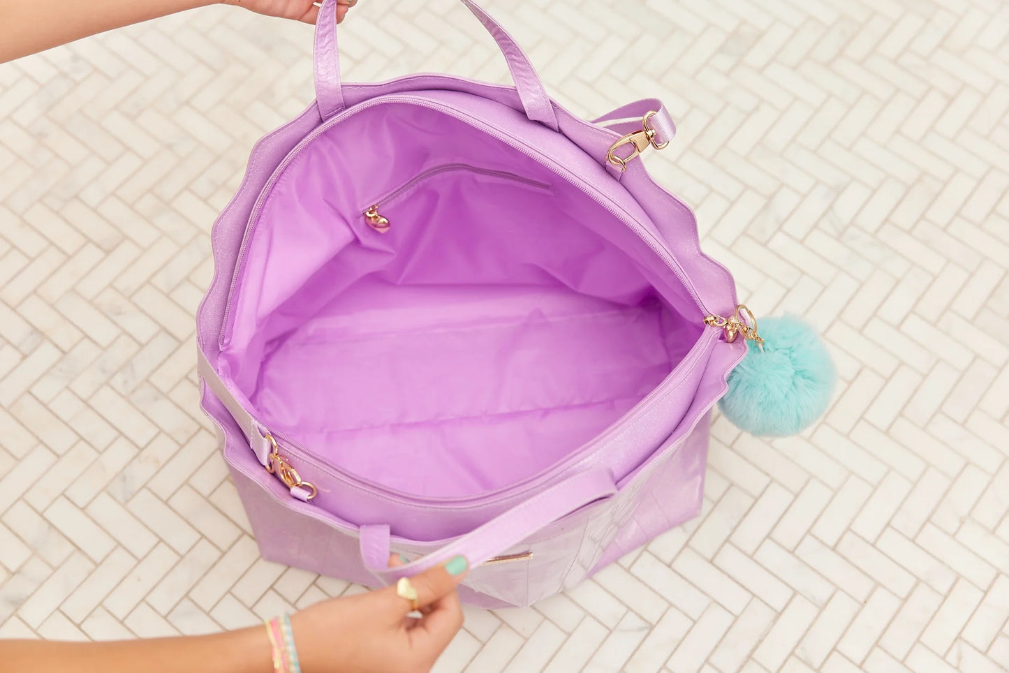 Mermaid Shell Overnight Bag