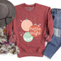 Merry And Bright, Pastel, Christmas Sweatshirt