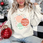 Merry And Bright, Pastel, Christmas Sweatshirt