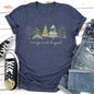 Merry And Bright, Watercolor Trees, Christmas Super Soft Tees