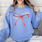 Merry Christmas Bow, Coquette, Cutesy, Santa, Classic, Girly Sweatshirt