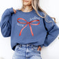Merry Christmas Bow, Coquette, Cutesy, Santa, Classic, Girly Sweatshirt