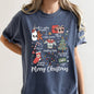 Merry Christmas Doodles, Cute, Santa, Stockings, Tree, Retro, Comfort Colors Tshirt