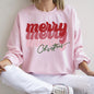 Merry Christmas Retro Text Sweatshirt
