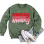 Merry Christmas Retro Text Sweatshirt