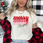 Merry Christmas Retro Text Super Soft Tees