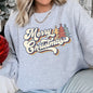 Merry Christmas, Retro Trees Sweatshirt
