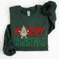 Merry Christmas Tree, Funny, Cute, Vintage, Retro, Winter, Santa, Xmas Sweatshirt