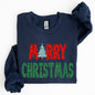 Merry Christmas Tree, Vintage, Retro, Winter, Santa, Xmas Sweatshirt