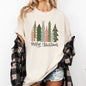 Merry Christmas Trees, Festive, Winter, Snow, Santa, Xmas Tshirt Comfort Colors T-Shirt