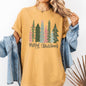 Merry Christmas Trees, Festive, Winter, Snow, Santa, Xmas Tshirt Comfort Colors T-Shirt