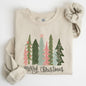 Merry Christmas Trees, Festive, Winter, Snow, Santa, Xmas Sweatshirt
