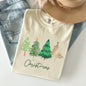 Merry Christmas Trees, Minimalist, Classic, Winter, Santa, Xmas Tshirt Comfort Colors T-Shirt