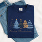 Merry Christmas Trees, Winter, Gold Effect, Snow, Santa, Xmas Tshirt Comfort Colors T-Shirt