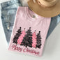 Merry Christmas Trees, Winter, Snow, Santa, Xmas Tshirt Comfort Colors T-Shirt