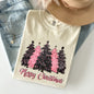 Merry Christmas Trees, Winter, Snow, Santa, Xmas Tshirt Comfort Colors T-Shirt