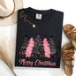 Merry Christmas Trees, Winter, Snow, Santa, Xmas Tshirt Comfort Colors T-Shirt