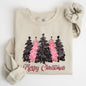 Merry Christmas Trees, Winter, Snow, Santa, Xmas Sweatshirt